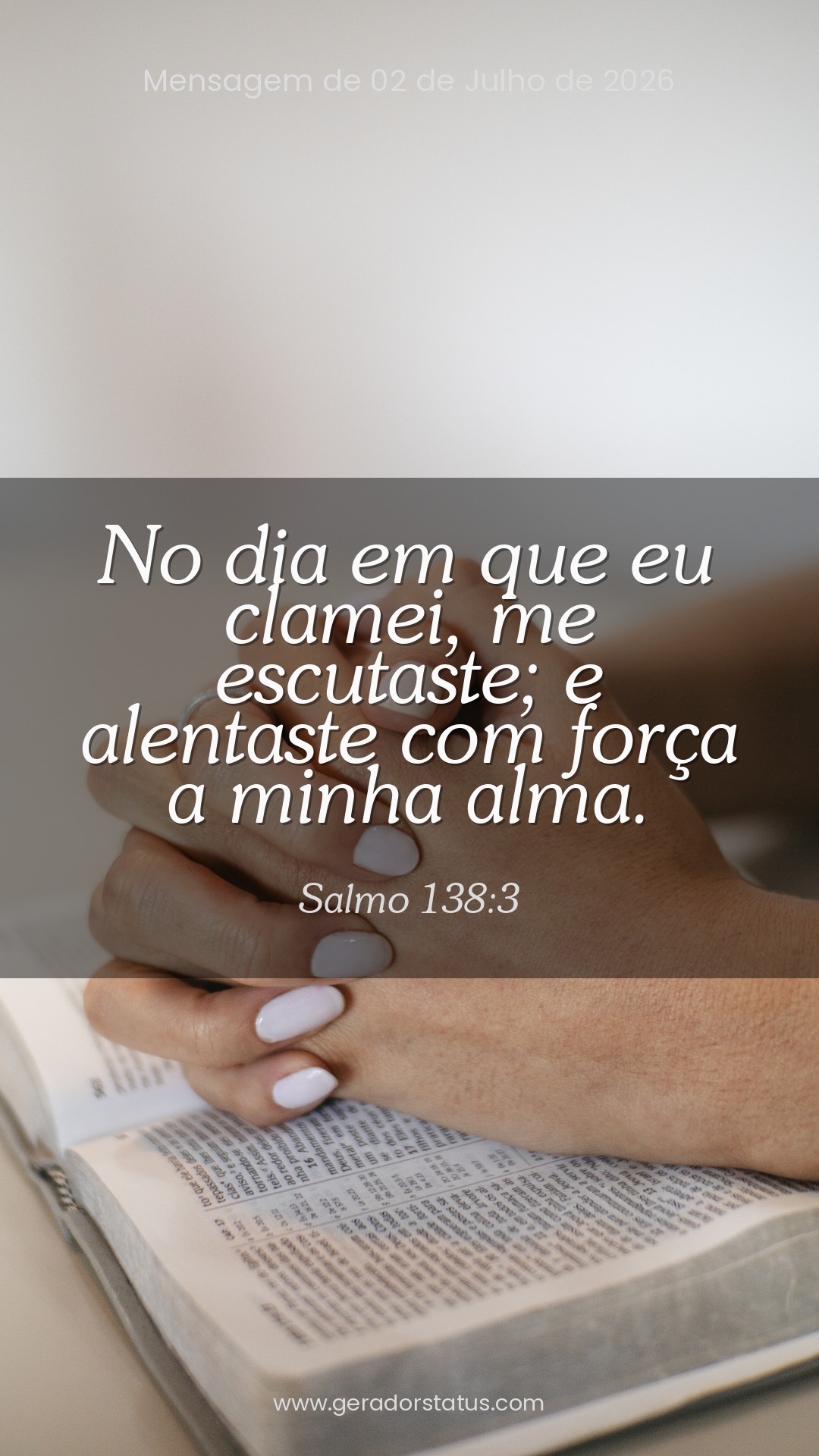 Status do dia: Salmo