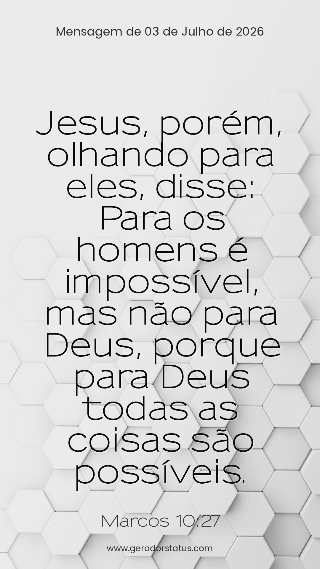 Status do dia: Versículo