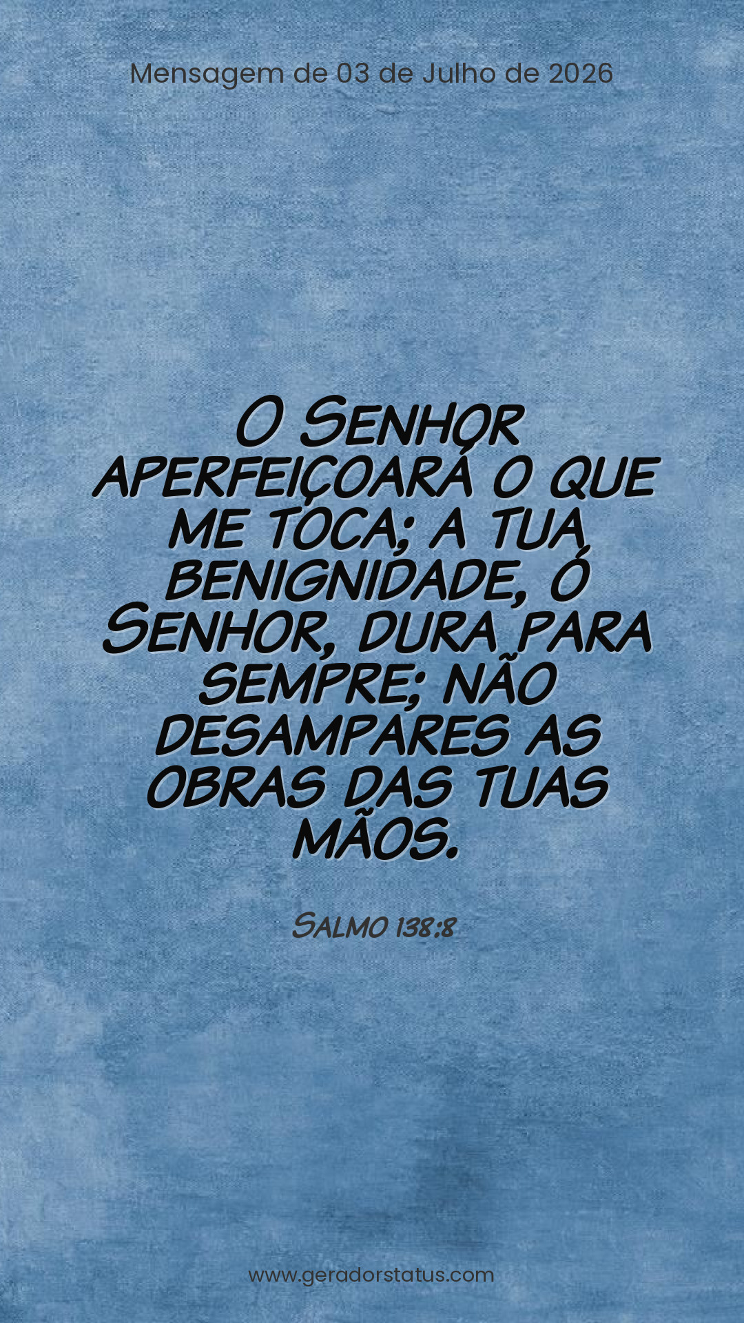 Status do dia: Salmo