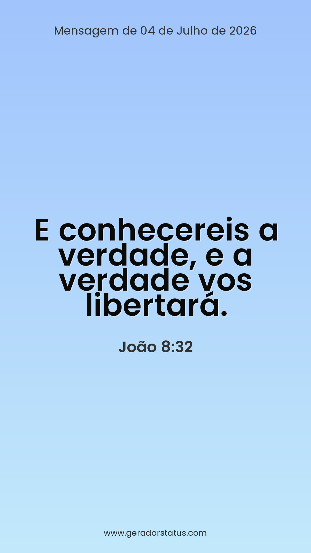 Status do dia: Versículo