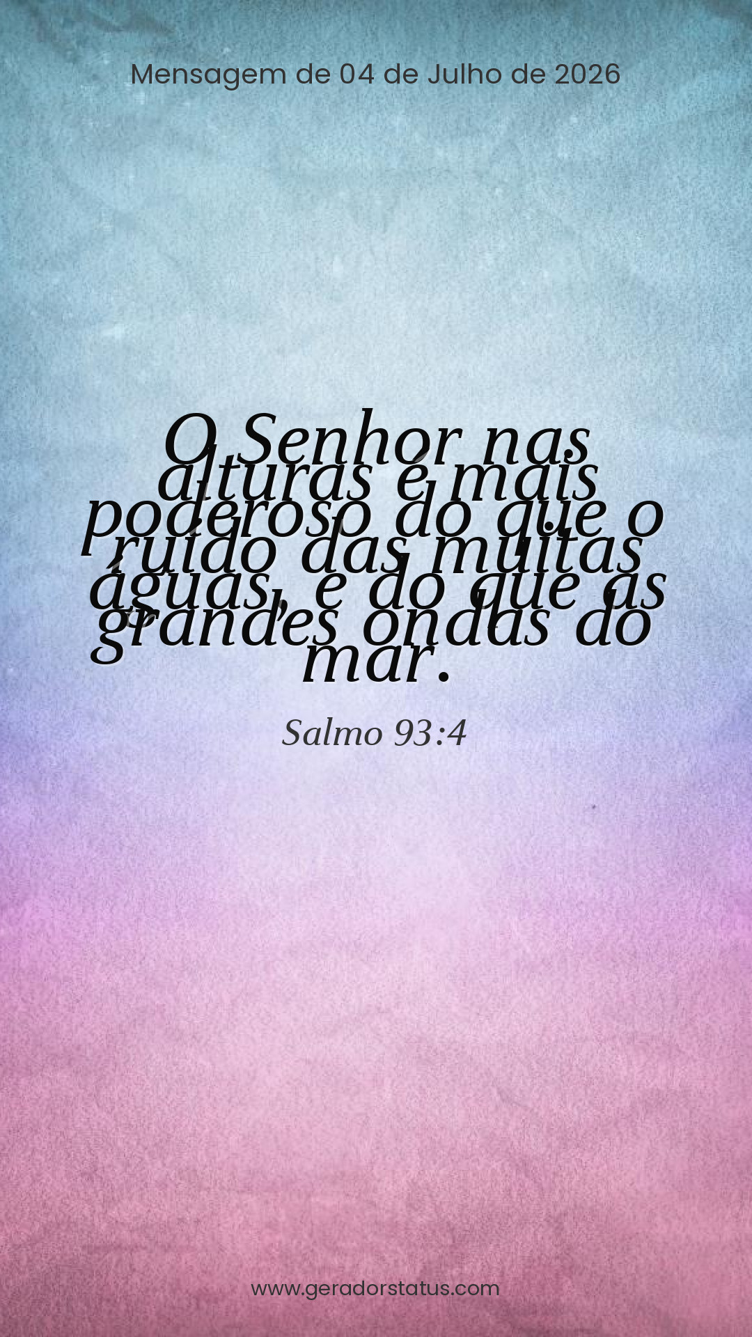 Status do dia: Salmo