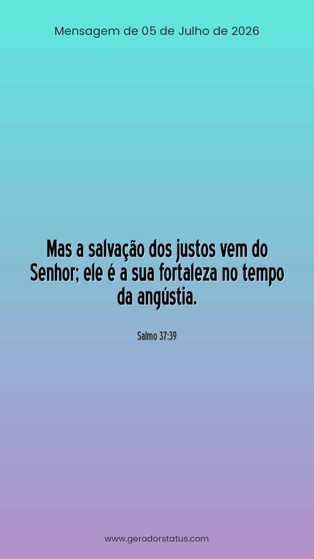 Status do dia: Salmo