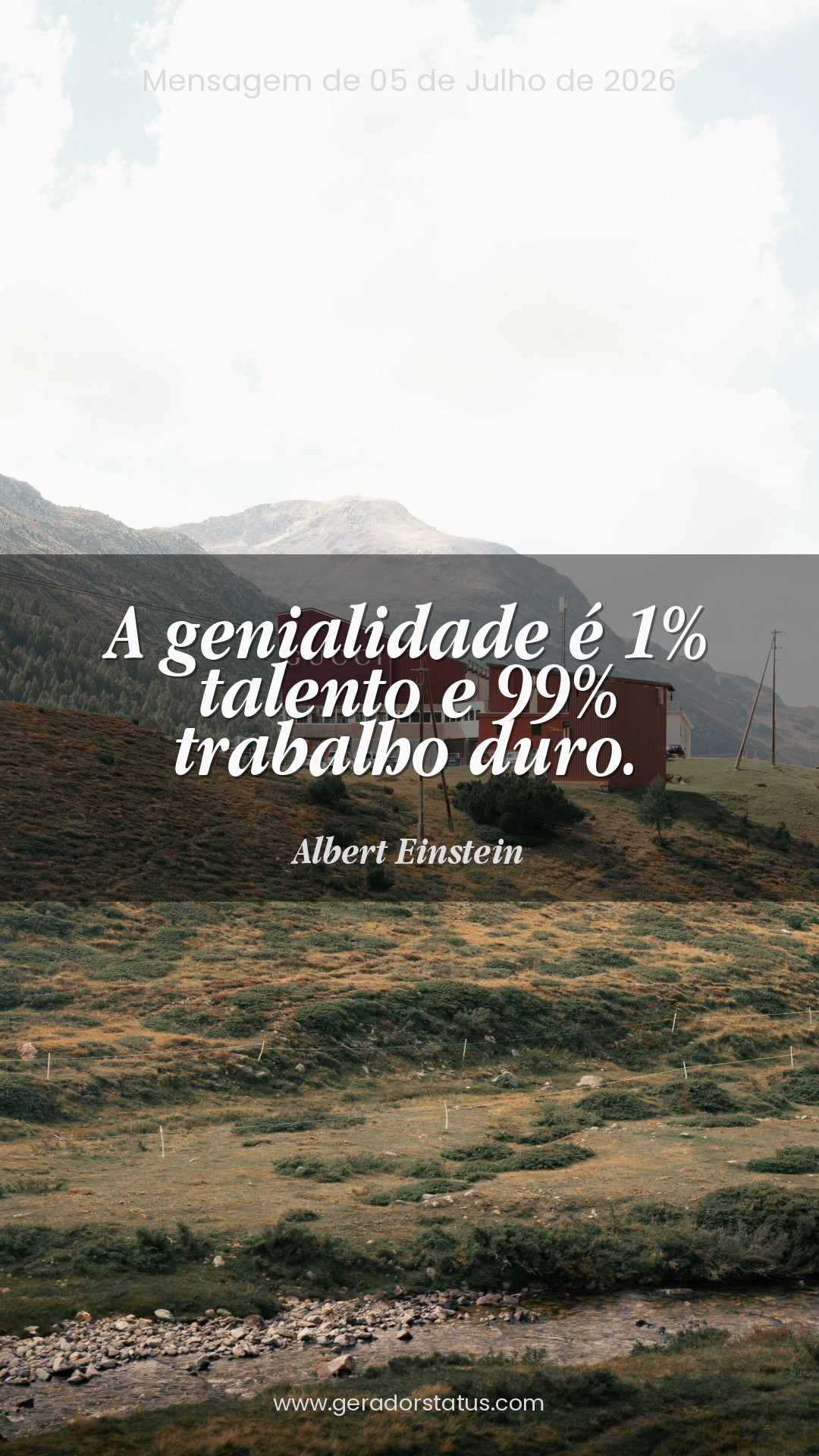 Status do dia: Reflexão