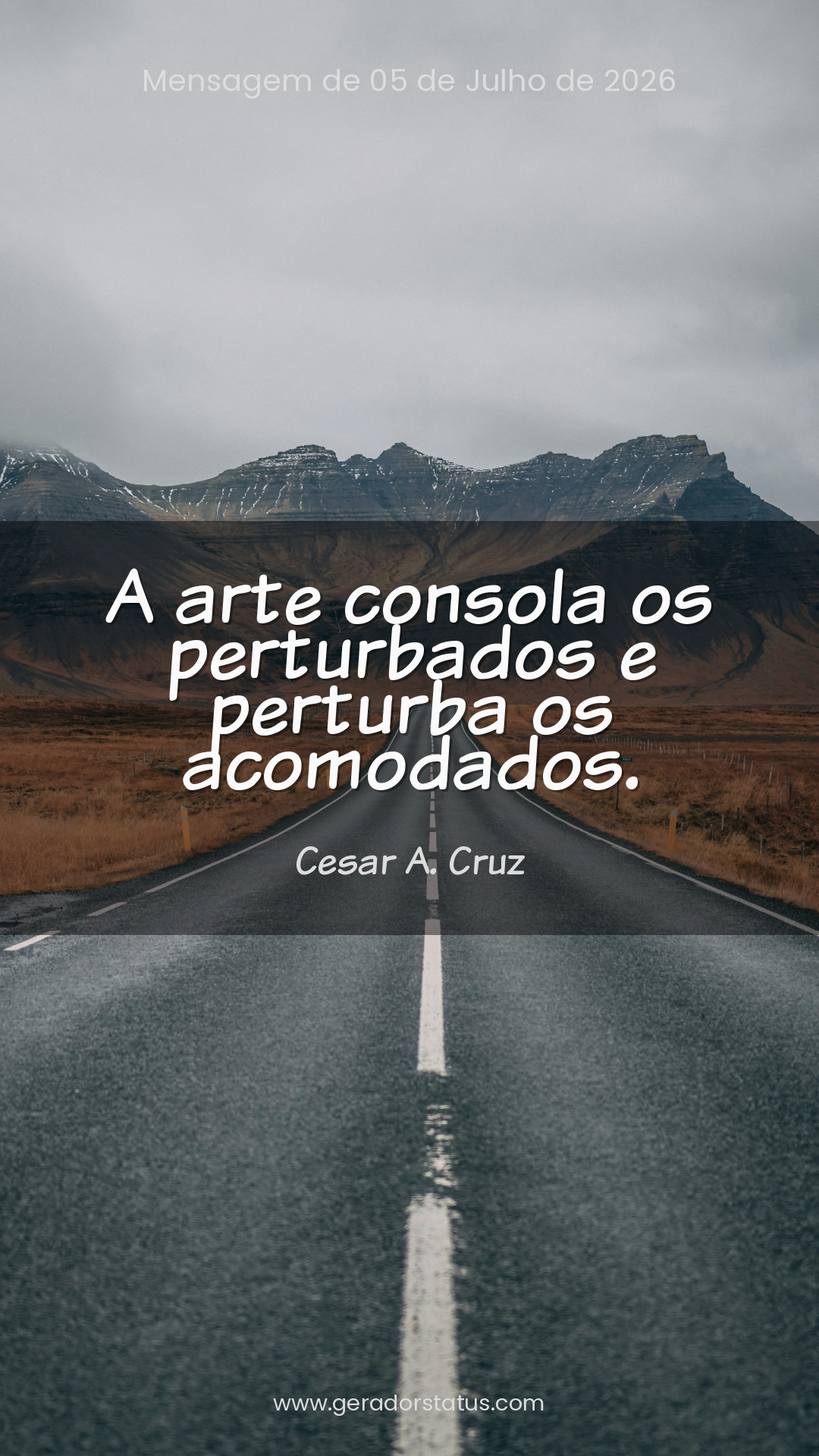 Status do dia: Citação