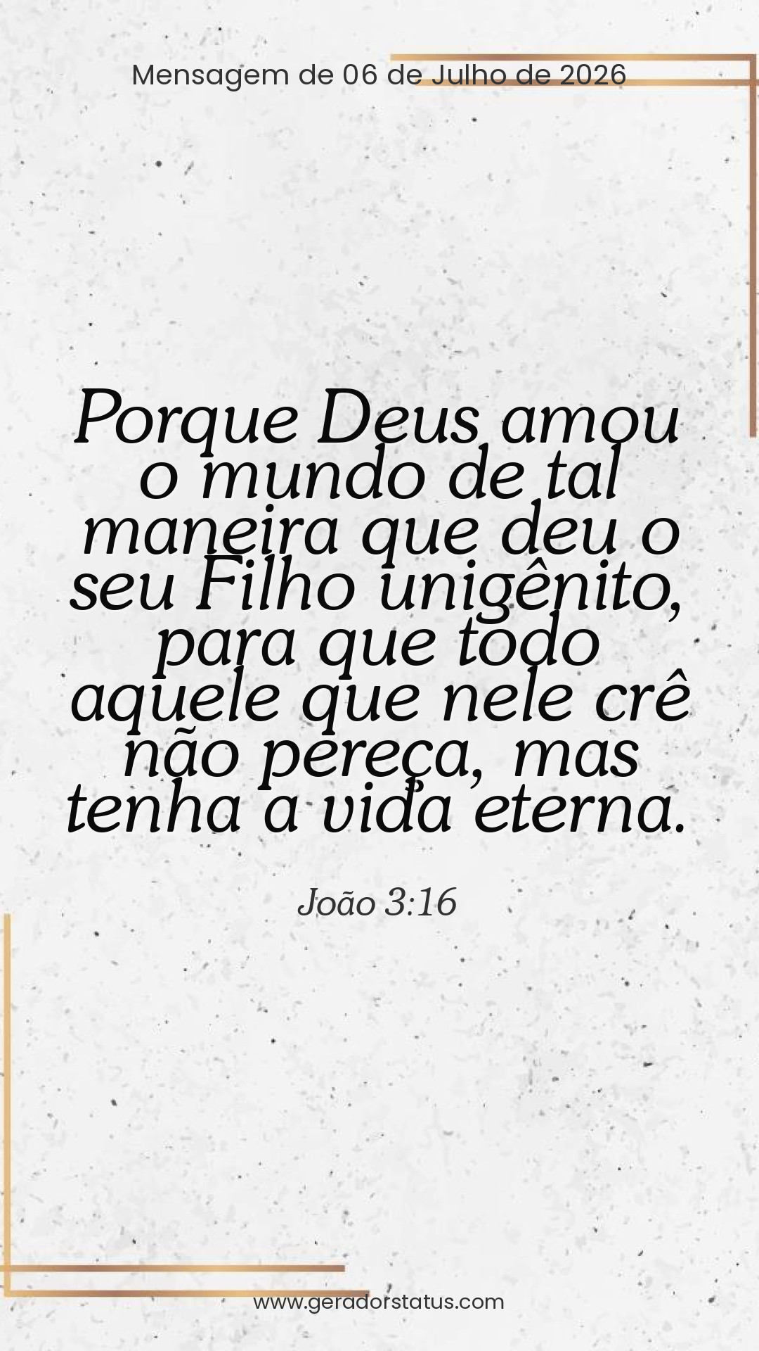 Status do dia: Versículo