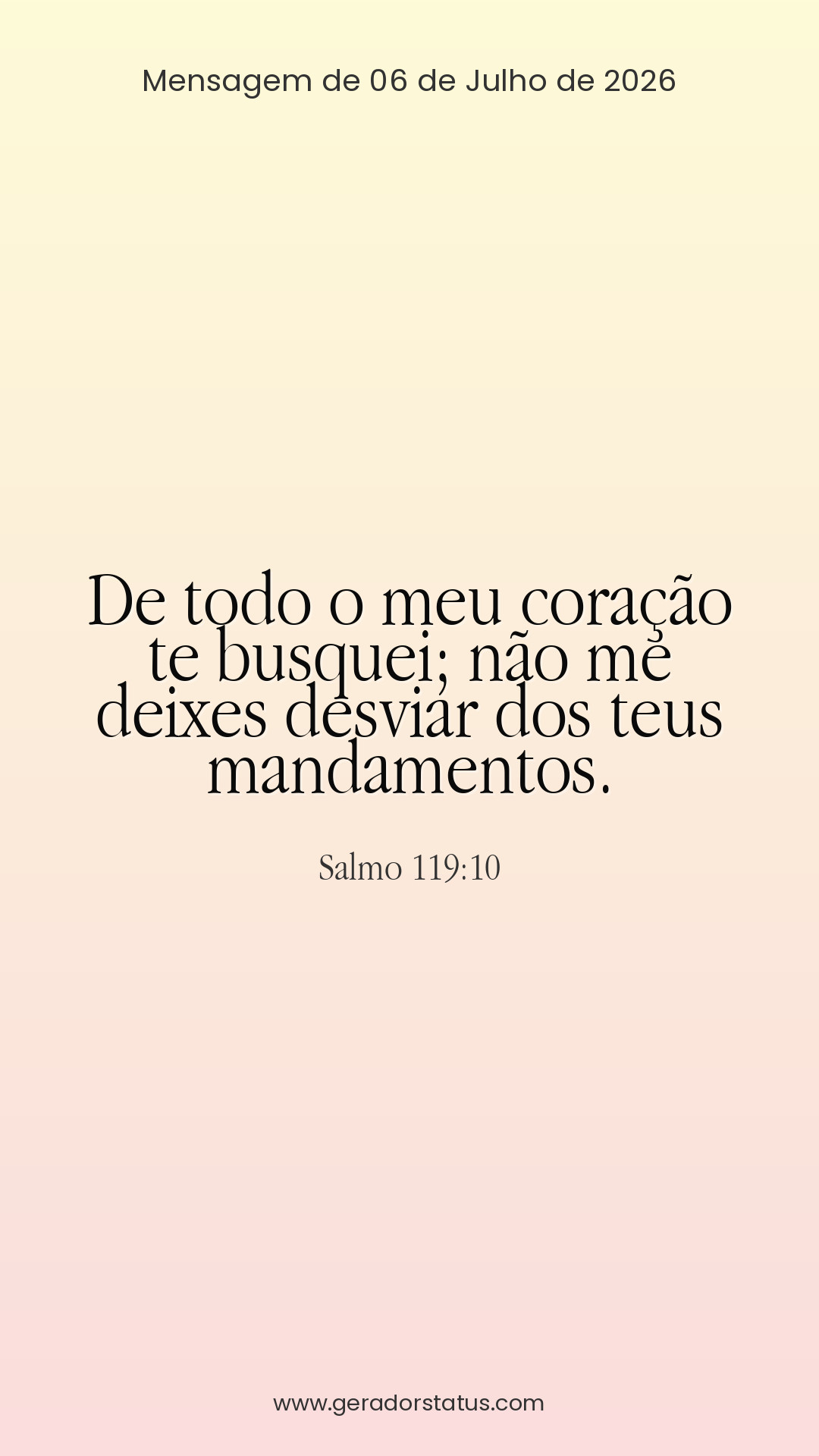 Status do dia: Salmo