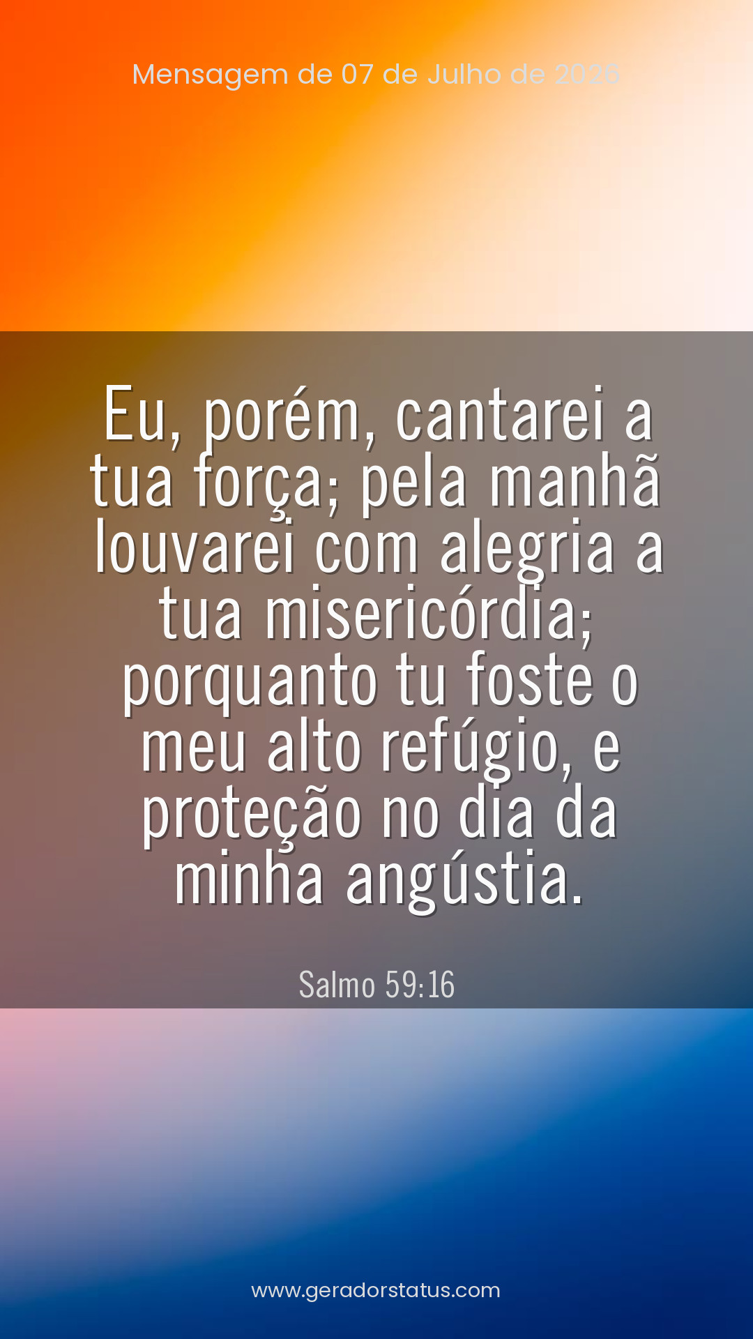Status do dia: Salmo
