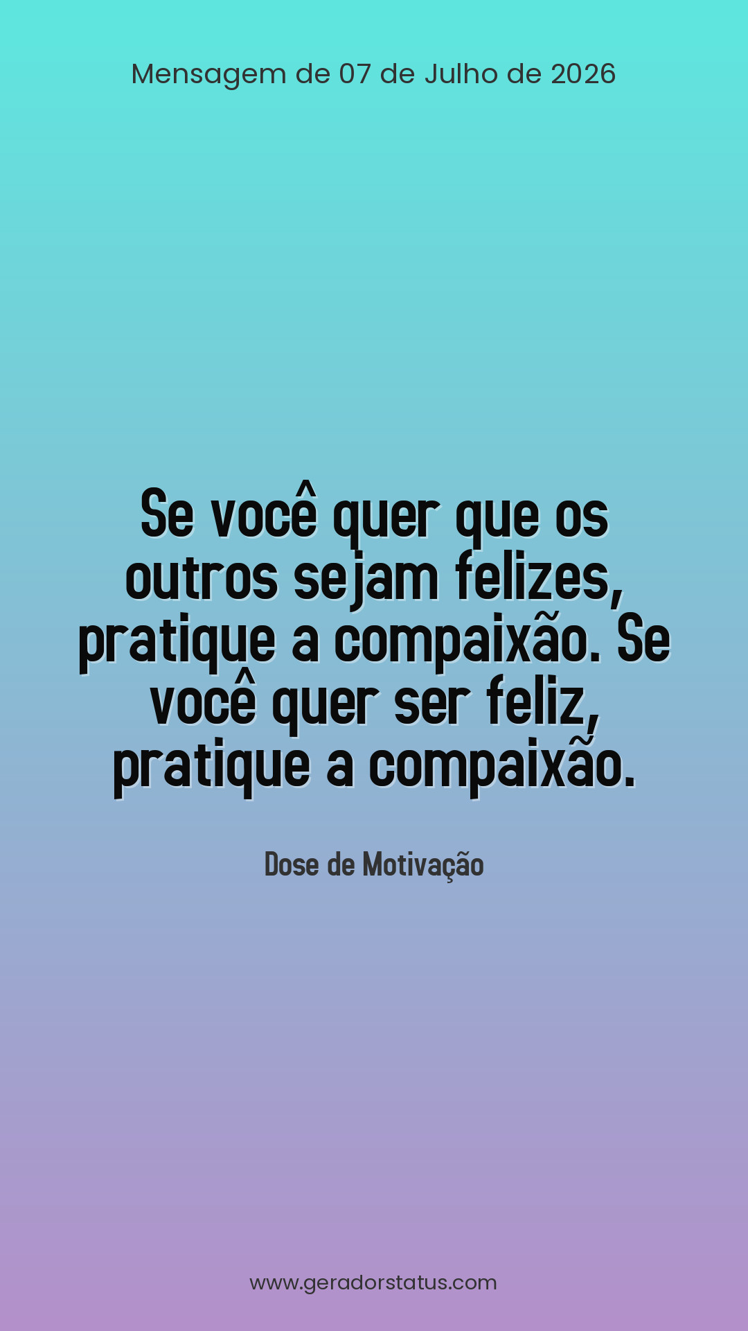 Status do dia: Motivacional