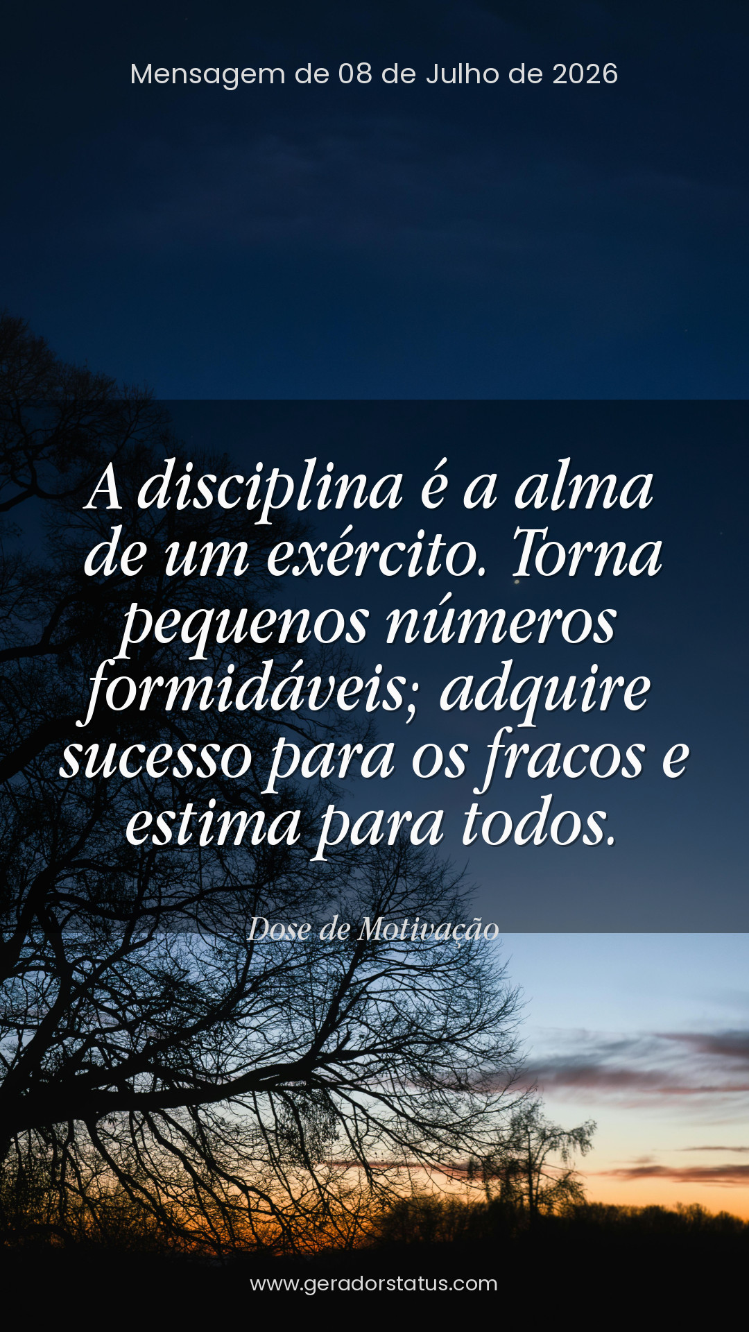 Status do dia: Motivacional