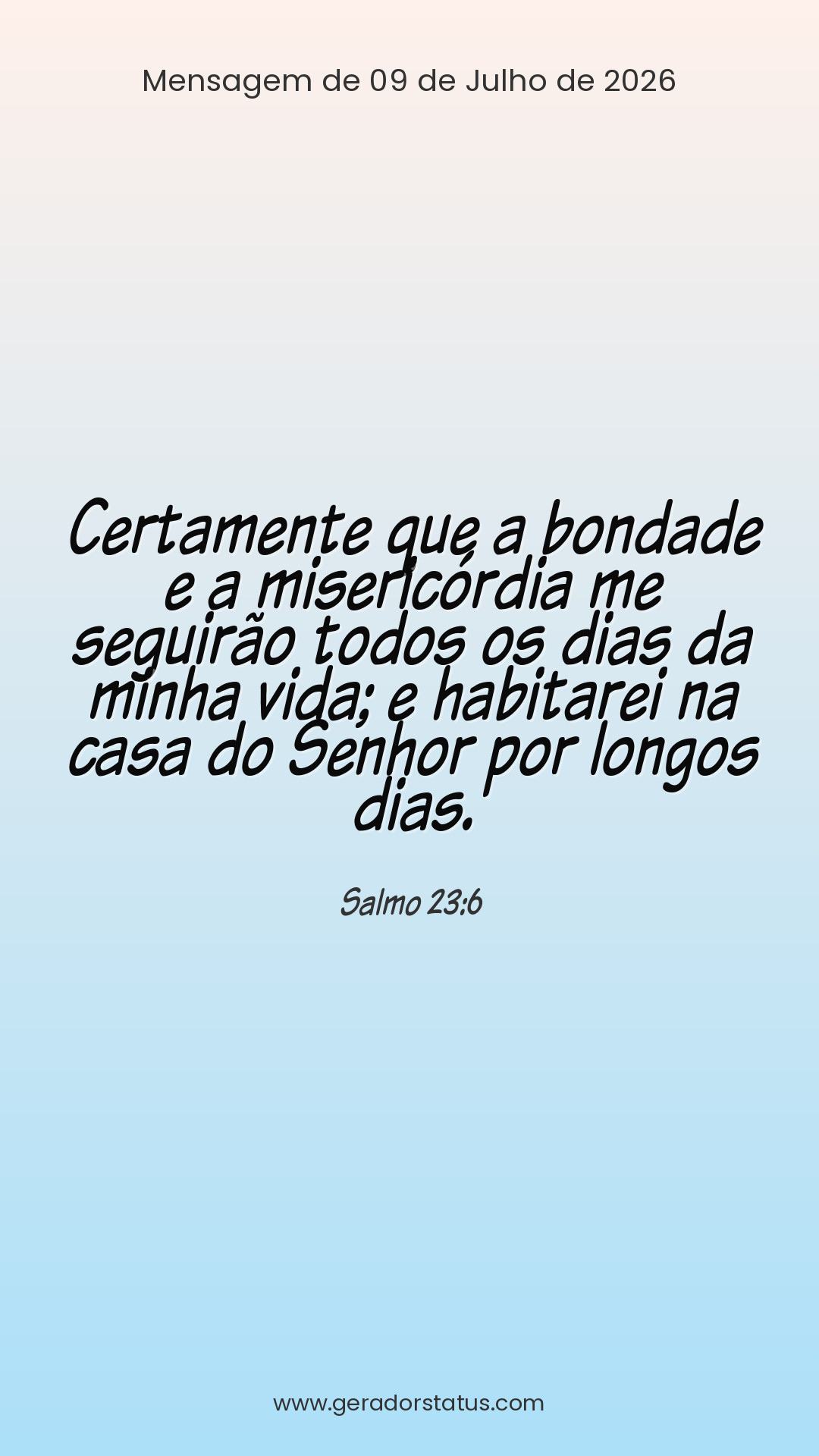 Status do dia: Salmo