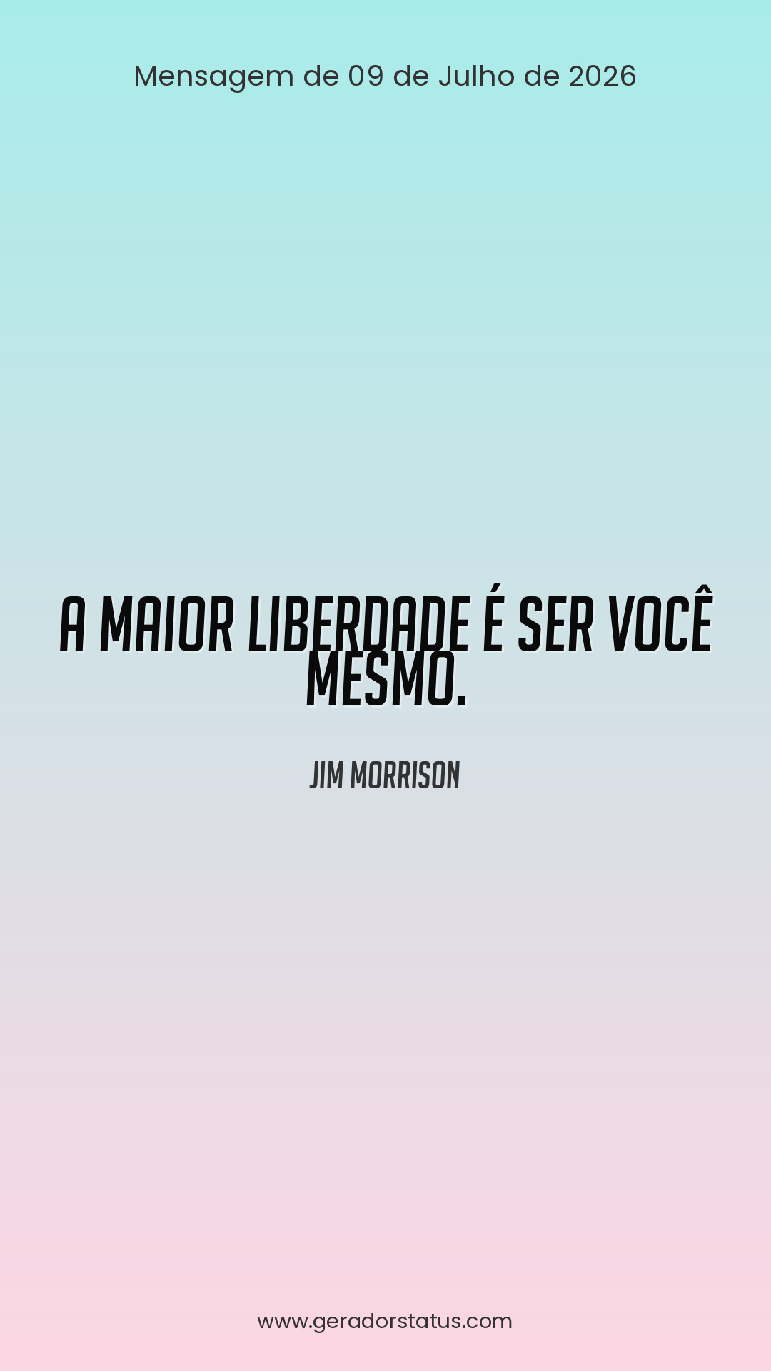 Status do dia: Reflexão