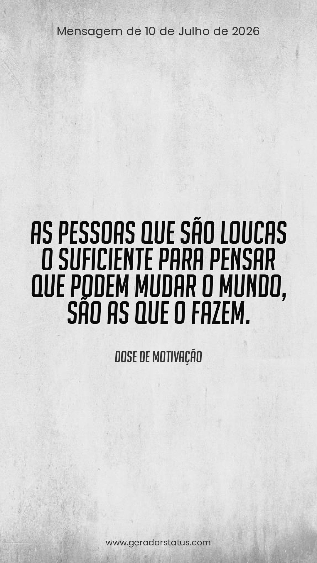 Status do dia: Motivacional