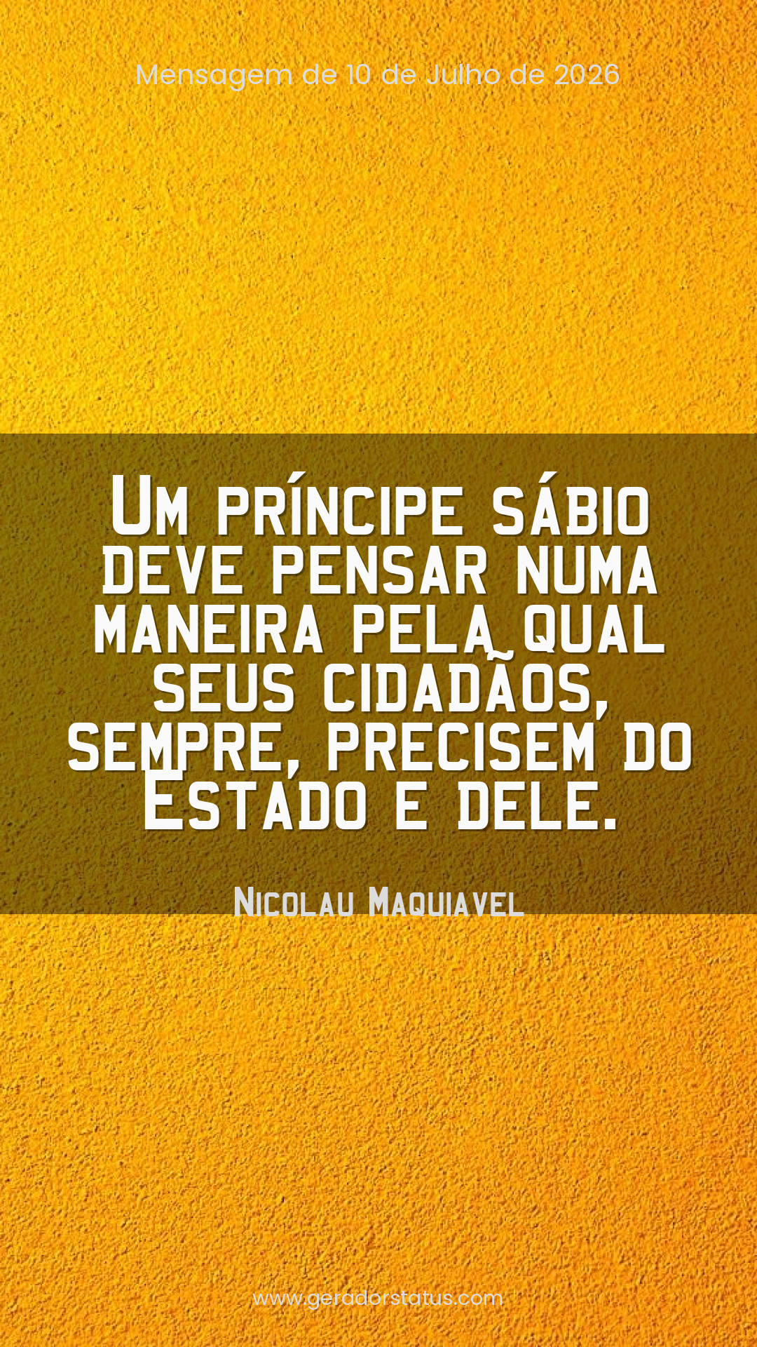 Status do dia: Sabedoria