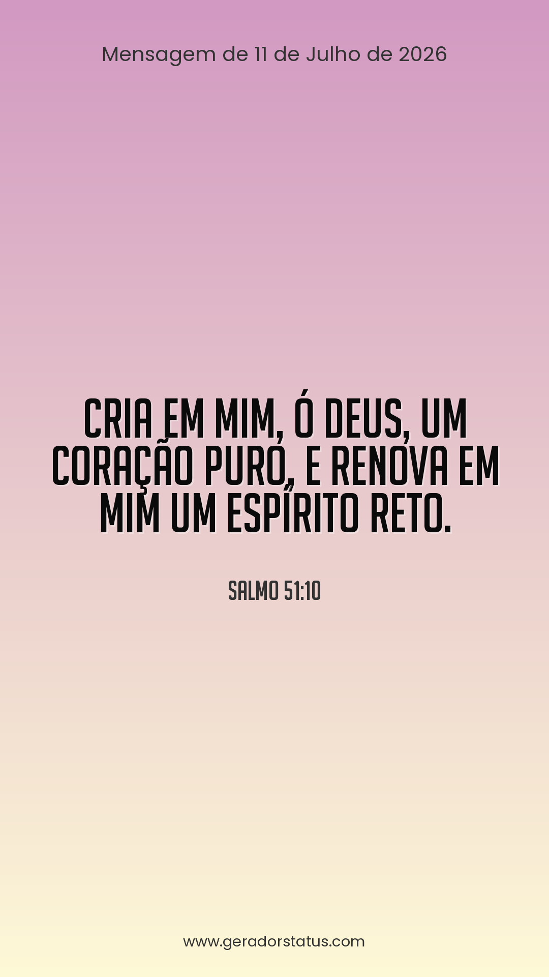 Status do dia: Salmo