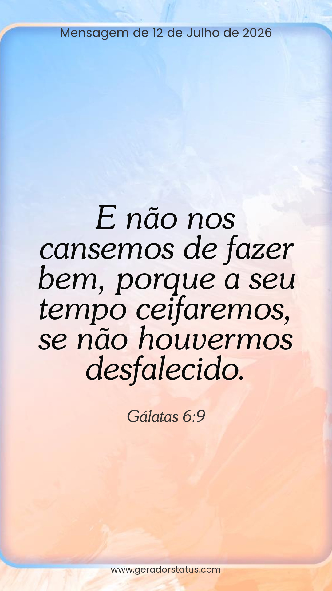 Status do dia: Versículo