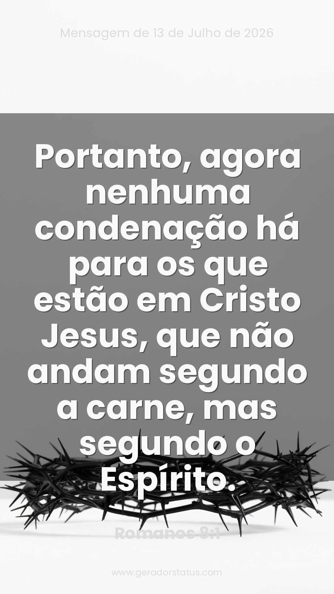 Status do dia: Versículo