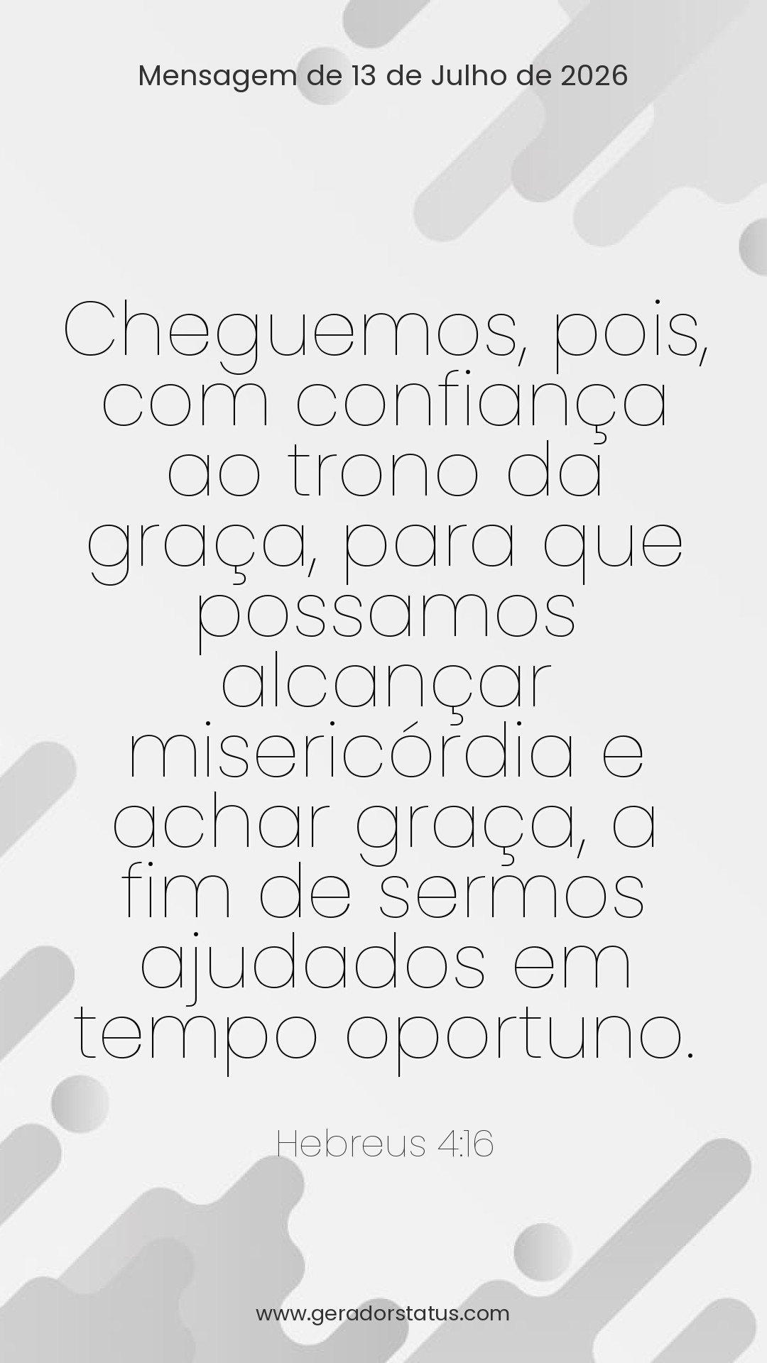 Status do dia: Versículo