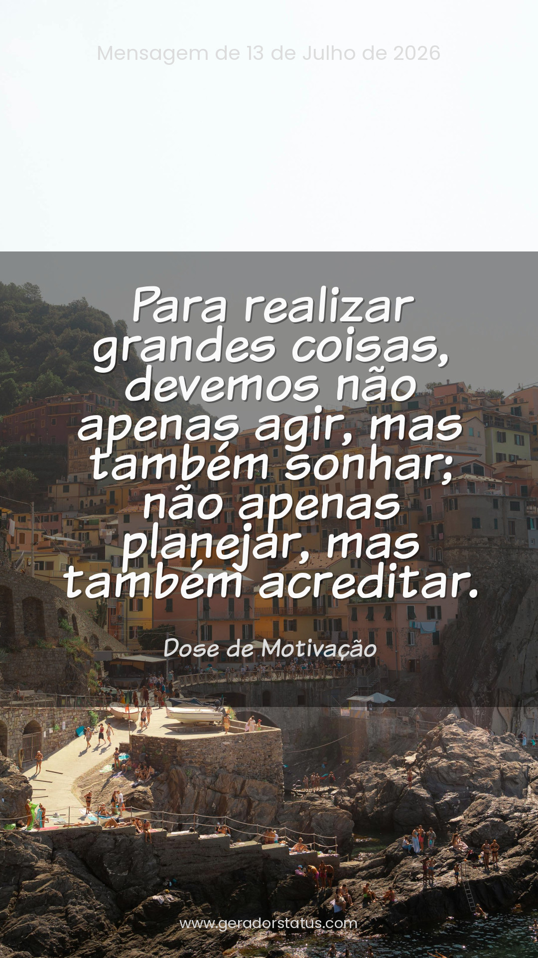 Status do dia: Motivacional